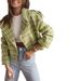 Women's Clothing New 2024 Fashion Suit Collar Plaid Printed Wool Coat_maomaolike.com
