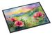 North Dakota Wild Prairie Roses In Watercolor Doormat Front Door Mat Indoor Outdoor Rugs For Entryway, Non Slip Washable Low Pile, 24H X 36W_maomaolike.com