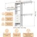 Spacious MDF Closet Organizer With Dual Hanging Rods And Drawers – Easy To Assemble Wardrobe Storage Solution_maomaolike.com