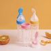 4pcs Feeding Set, Baby Bottle With Suction Base Rice Cereal Bottle, Vegetable & Fruit Feeder, Two Mesh Bags (S L)_maomaolike.com