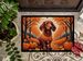 Dachshund Fall Doormat Front Door Mat Indoor Outdoor Rugs For Entryway, Non Slip Washable Low Pile, 24H X 36W_maomaolike.com