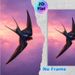Swallow Themed Painting Poster, Realistic Detailed Swallow Flying In Vibrant Pink-Purple Sky Poster, Elegant Bird Artwork, Ideal For Living Room_maomaolike.com