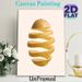 Spiral Potato Slice Painting Poster, Minimalist Surreal Food Art Poster, Unique Artistic Design Ideal For Kitchen And Dining Room Wall Decor_maomaolike.com