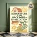 Agriculture Themed Painting Poster, Vintage Rustic Farm & Livestock Scene Poster, Inspirational Agriculture Quote Design Ideal For Home Office_maomaolike.com