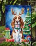 Welsh Springer Spaniel Christmas Reindeer Garden Flag Mailbox Flag Decorative Yard Flag Banner Outside Patio Artwork Yard Flower Beds, Garden Size, Multicolor_maomaolike.com