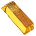 Glass Brick Ornament Bank Home Gift Window Decoration 0kg Solid Small Gold Bar Yellow Crystal Wholesale_maomaolike.com