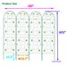 4 Pack Metal Garden Trellis 71" X 19.7" Rustproof Trellis For Climbing Plants Outdoor Flower Support_maomaolike.com
