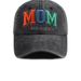 Unisex Washed cotton DAD MOM 3D embroidered baseball cap Cotton duck hat Dad hat Hip Hop hat_maomaolike.com