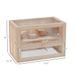 PawHut 2-Level Hamster Cage Mice And Rat House, Small Animal Habitat For Guinea Pigs, Chinchillas With Openable Top, Front Door, Shelf And Ladder_maomaolike.com