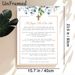 A Prayer For Our Son Painting Poster, Soft Watercolor Eucalyptus & Cross Accented Poster, Inspirational Religious Prayer Text, Ideal For Home Bedroom_maomaolike.com