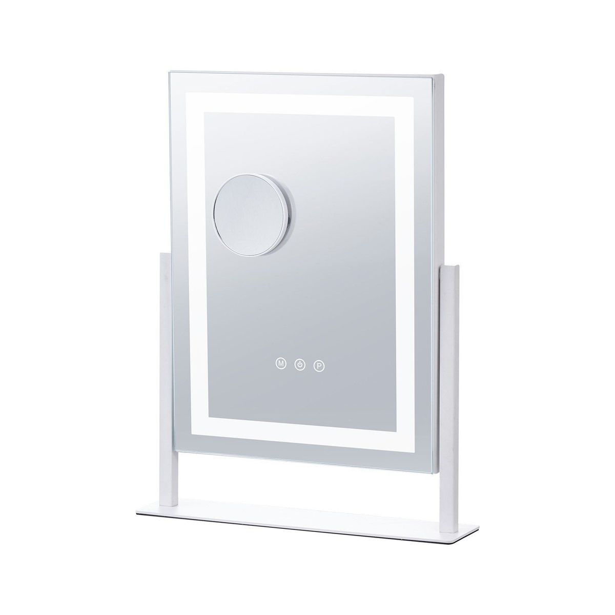 VEVOR Lighted Makeup Mirror 3 Color Vanity With 5X Magnification 16.1x11.8 In_maomaolike.com