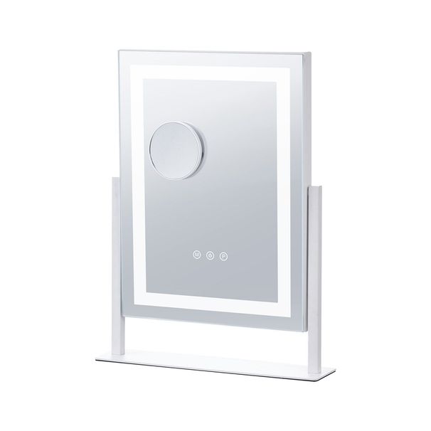 VEVOR Lighted Makeup Mirror 3 Color Vanity With 5X Magnification 16.1x11.8 In_maomaolike.com
