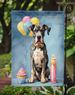 Great Dane Happy Birthday Garden Flag Mailbox Flag Decorative Yard Flag Banner Outside Patio Artwork Yard Flower Beds, Garden Size, Multicolor_maomaolike.com