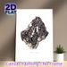 Mispickel Arsenopyrite Mineral Painting Poster, Vintage Detailed Metallic Crystal Cluster Poster, Informative Decorative Art For Home Study, Office_maomaolike.com