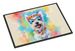 Westie Hippie Dawg Doormat Front Door Mat Indoor Outdoor Rugs For Entryway, Non Slip Washable Low Pile, 24H X 36W_maomaolike.com