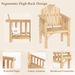 Outdoor Wood Armchair Wooden Patio Dining Chair With Armrests For Various Outdoor Space_maomaolike.com