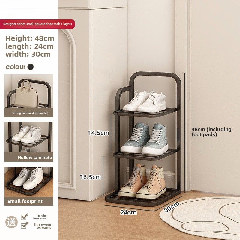 Shoe Rack For Home Entryway, Multi-tier Iron Shoe Storage Stand, Space-saving Shoe Cabinet For Rental Apartments And Dorms._maomaolike.com