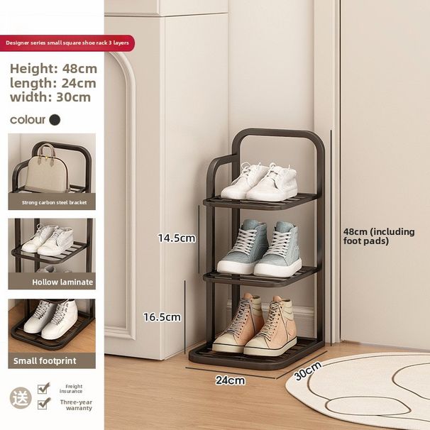 Shoe Rack For Home Entryway, Multi-tier Iron Shoe Storage Stand, Space-saving Shoe Cabinet For Rental Apartments And Dorms._maomaolike.com