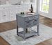 Mobile Rolling Kitchen Island Trolley Serving Cart With Underneath Drawer & Slide-Out Wire Storage Basket_maomaolike.com
