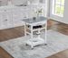Mobile Rolling Kitchen Island Trolley Serving Cart With Underneath Drawer & Slide-Out Wire Storage Basket_maomaolike.com