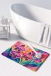 Orchids In Color Memory Foam Kitchen Mat Machine Washable Anti-Fatigue Mat Cushion Comfort Bath Mat Or Kitchen Rug_maomaolike.com