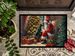 Gordon Setter And Santa Claus Doormat Front Door Mat Indoor Outdoor Rugs For Entryway, Non Slip Washable Low Pile, 24H X 36W_maomaolike.com