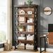 Bookshelf, BEtagere Metal And Wooden Bookcase For Home Office_maomaolike.com