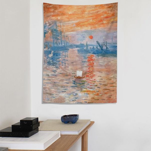 Smooth Sailing Seascape Background Tapestry Wall Decoration Canvas Living Room Bedroom Renovation Hanging Cloth_maomaolike.com