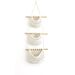Handmade Woven Kitchen Water Drop Wall Vegetable Fruit Basket Bird's Nest Hanging Cotton Rope Storage Net Bag_maomaolike.com