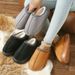 Fashion Women's Slippers Home Fluffy Luxury Designer Woman Shoes 2025 Winter Indoor Fuzzy Fur Slides Casual Platform_maomaolike.com