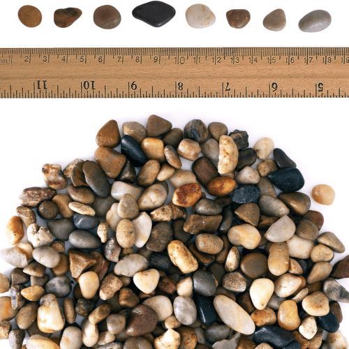 38lbs Decorative Garden Stone Outdoor Landscaping, Walkways, Yard, 1-3 Inch Large Polished River Rocks For Plants Pots, Vases, Crafts_maomaolike.com