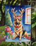 German Shepherd Christmas Reindeer Garden Flag Mailbox Flag Decorative Yard Flag Banner Outside Patio Artwork Yard Flower Beds, Garden Size, Multicolor_maomaolike.com