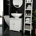 Under Sink Bathroom Cabinet, Pedestal Sink Storage Cabinet With 2 Doors_maomaolike.com