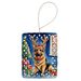 German Shepherd Christmas Reindeer Porcelain Ornament Christmas Tree Hanging Decorations For Home Christmas Holiday, Rectangle, Gift, Multicolor_maomaolike.com