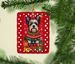 Biewer Terrier Holiday Christmas Porcelain Ornament Christmas Tree Hanging Decorations For Home Christmas Holiday, Rectangle, Gift, Multicolor_maomaolike.com