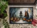 Krampus The Christmas Demon Spooky Halloween Doormat Front Door Mat Indoor Outdoor Rugs For Entryway, Non Slip Washable Low Pile, 24H X 36W_maomaolike.com
