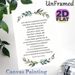 St. Francis Prayer Painting Poster, Delicate Watercolor Foliage Framed Religious Verse Poster, Inspirational Spiritual Text To Foster Tranquility_maomaolike.com