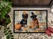 Affenpinscher Fall Kitchen Pumpkins Doormat Front Door Mat Indoor Outdoor Rugs For Entryway, Non Slip Washable Low Pile, 24H X 36W_maomaolike.com