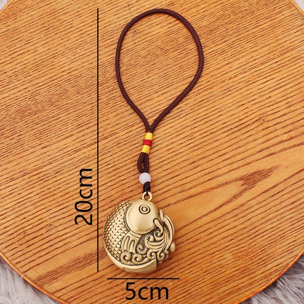 Pure Koi Handheld Ornament For Living Room Office Home Fish Leaping Over The Dragon Gate Yearly Prosperity Hanging Decoration Vint_maomaolike.com