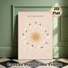 Sun Salutation Yoga Painting Poster, Minimalist Warm-toned Yoga Pose Sequence Poster, Clear Step-by-step Pose Guide For Yoga Practice, Ideal For Yoga_maomaolike.com