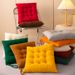 Home Garden Thickened Solid Color Corduroy Fart Chair Cushions_maomaolike.com