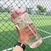 2000ml Bottle Straw Female Girls Portable Travel Bottles Fitness Bike Cup Summer Cold Water Jug With Time Marker_maomaolike.com