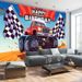 Truck Birthday Party Banner - 2D Flat Polyester Wall Hanging With Number 1, 1st Birthday Party Decor, Photo Props_maomaolike.com