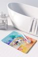 Great Pyrenees Hippie Dawg Memory Foam Kitchen Mat Machine Washable Anti-Fatigue Mat Cushion Comfort Bath Mat Or Kitchen Rug_maomaolike.com