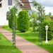 Outdoor Metal Garden Arch Trellis For Climbing Plants Grape Vine Flower_maomaolike.com