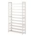 11-layer Door Shoe Cabinet, Home Space-saving, Large-capacity, Multi-layer Shoe Rack, Dust-proof, Rounded Corner, Anti-collision Design Storage Rack_maomaolike.com