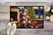 Shiba Inu And Santa Claus Doormat Front Door Mat Indoor Outdoor Rugs For Entryway, Non Slip Washable Low Pile, 24H X 36W_maomaolike.com