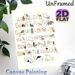 Turkish Alphabet Animal Painting Poster, Soft Watercolor Illustrated Alphabet With Matching Animals Poster, Educational Wall Decor Ideal For Home_maomaolike.com