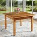 Square Dining Table Kitchen Table With Solid Wood Legs For 4_maomaolike.com