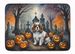Cavalier Spaniel Spooky Halloween Memory Foam Kitchen Mat Machine Washable Anti-Fatigue Mat Cushion Comfort Bath Mat Or Kitchen Rug_maomaolike.com
